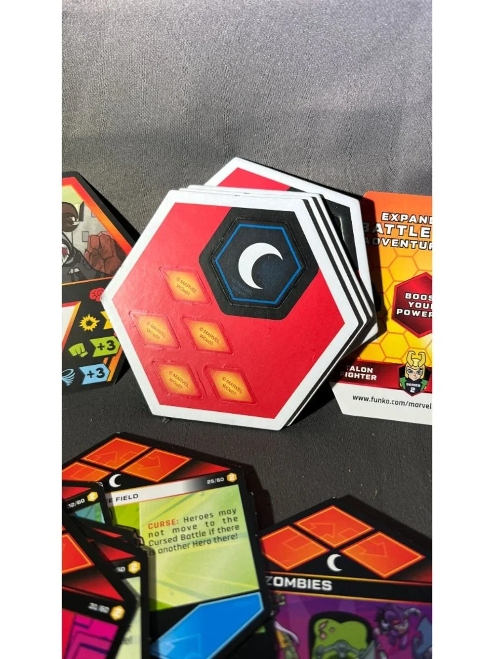 Marvel Battleworld Card Pieces Winter Soldier Captain America Fun - No Figures